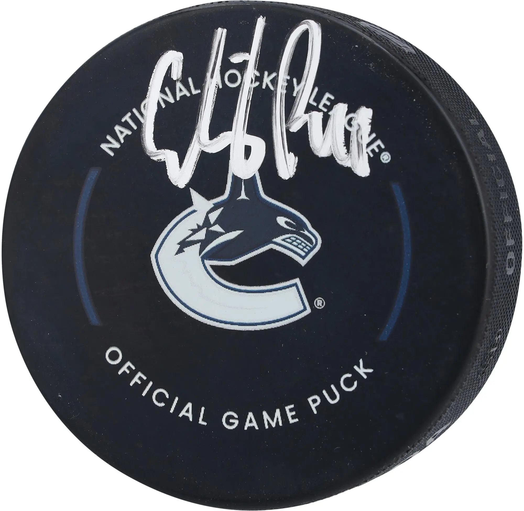 Elias Pettersson Vancouver Canucks Autographed Official Game Puck - Fanatics Authentic Certified