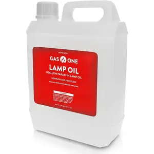 Liquid Paraffin Lamp Oil – 1 Gallon (128oz) Clear – Odorless, Smokeless Indoor Outdoor Fuel for Lanterns, Lamps, and Torches – Safe Packaging