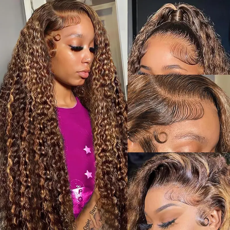 30 Inch only $99]13x6 Deep Wave Lace Front Wigs Human Hair  display picture 2