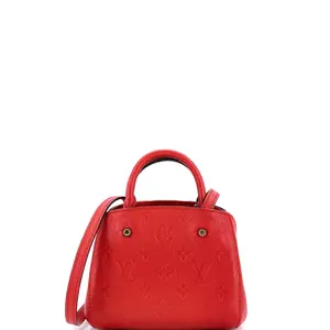 Pre-owned Louis Vuitton Leather Top Handle Bags Montaigne Handbag Monogram Empreinte Nano by Rebag