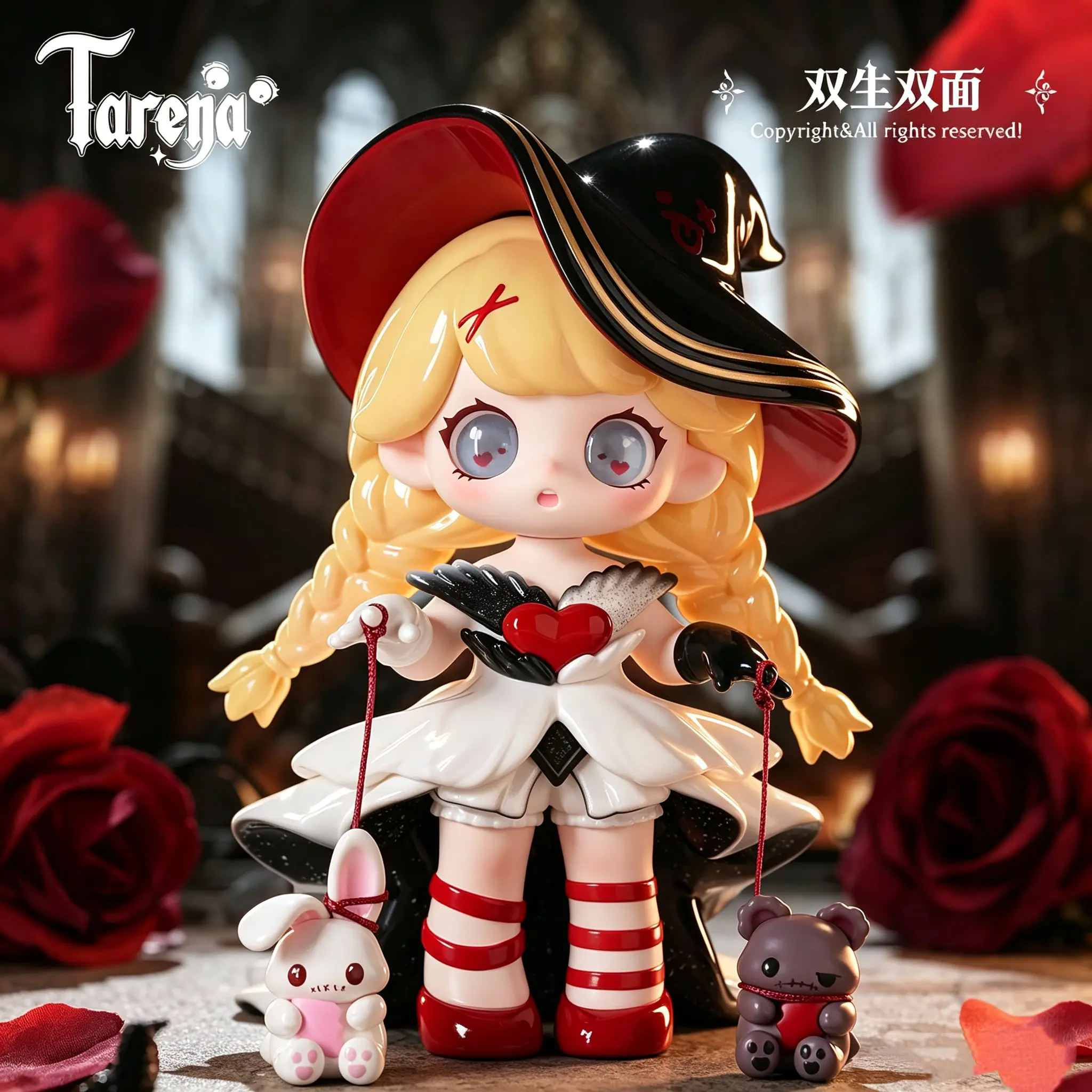 Tarena Boxed Themed Figure Playsets - Duality of Twins Duo, Partial Handmade, Blind Bag Unboxing Classic Novelty Toy for Toys & Hobbies Enthusiasts, Collectible Figurines, Action Figure Doll, Figurine Collectibles