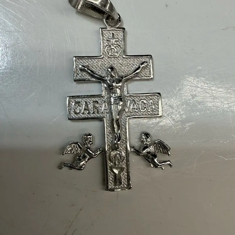 925 plata silver caravaca pendant 1.5 long 925 plata silver caravaca pendant 1.5 long