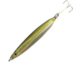 Knife Colt Sniper Jigs150g, 6 Pcs Brown Aji Color Unrigged, for Saltwater Vertical Jigging, Includes Slim Profile Metal Bodies, Ideal for Tuna, Amberjack, Yellowtail & Offshore Big Game Fishing