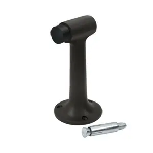 Deltana DSF600U10B 6 in. Heavy Duty Floor Mount Bumper- Oil Rubbed Bronze - Solid