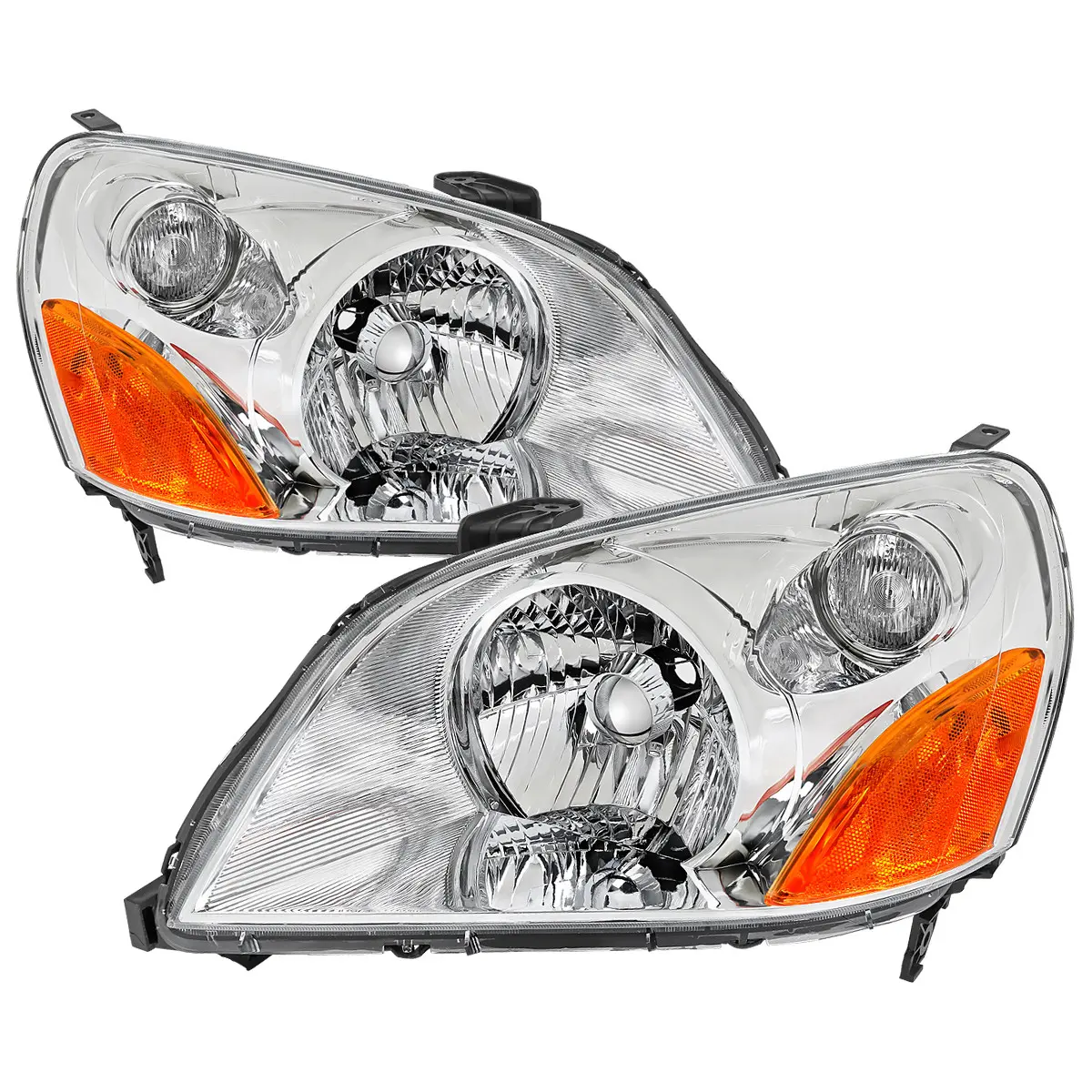 2003-2005 Honda Pilot Factory Style Headlight (Chrome Housing/Clear Lens) 2003-2005 Honda Pilot Factory Style Headlight (Chrome Housing/Clear Lens)