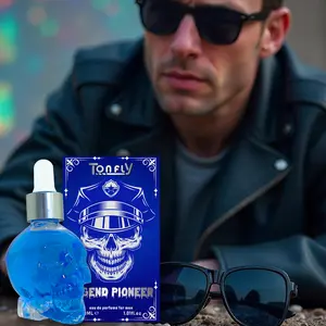 Tonfly Blue Crystal Perfume Oil for Men Cologne 30ml - Alcohol-Free