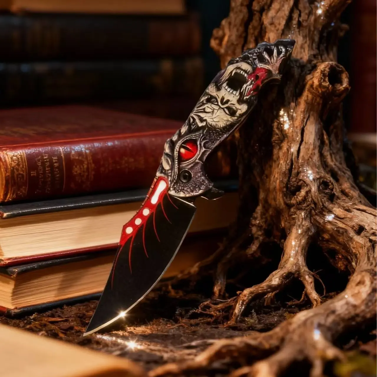 Portable High-Quality 3D Printed Folding Knife - Survival Gear, Camping Fishing Tools, Emergency Tool with Broken Glass Function, Pocket Clip, Ideal for Camping, Halloween/Christmas Gifts