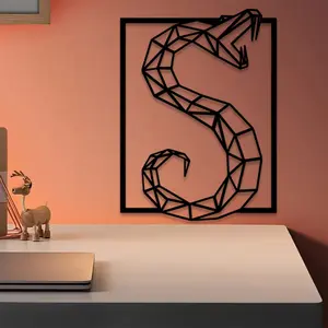 1pc Python Metal Wall Art, Python Statue Mural, Perfect for Office Wall, Modern Wall Decor, Halloween Decor, Ideal Gift for Collectors, Anti-Corrosion Metal