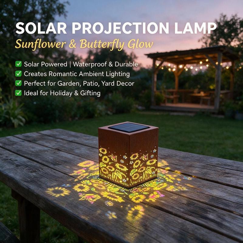 Vintage Bronze Iron Solar Fence Lights - Auto On/Off, IP65 Rated Waterproof, Decorative Outdoor Yard Lighting for Garden Post, Patio Outside Light