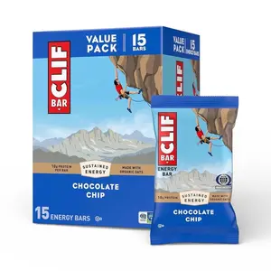 CLIF BAR - Energy Protein Bars - Chocolate Chip (15 Pack)