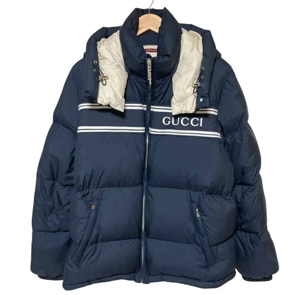 Pre-owned GUCCI Others Small Leather Goods LOGO HOODED DOWN JACKETS Down Jacket