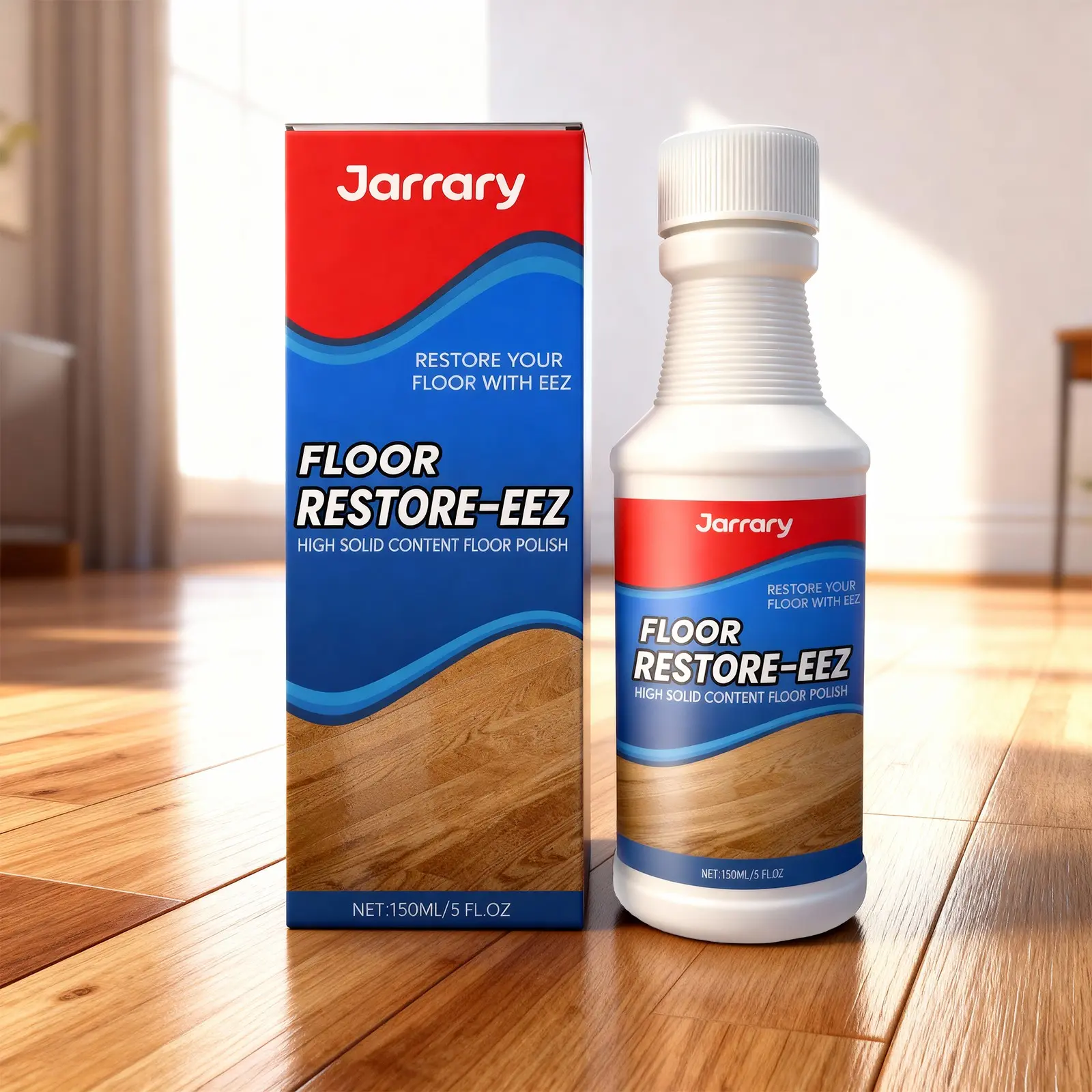 Jarrary Floor Care Polish, Gentle Home Use, Easy Maintenance, Restores Shine & Repairs Scratches, Restoration, Home Cleaning Products, Household Cleaning Supplies
