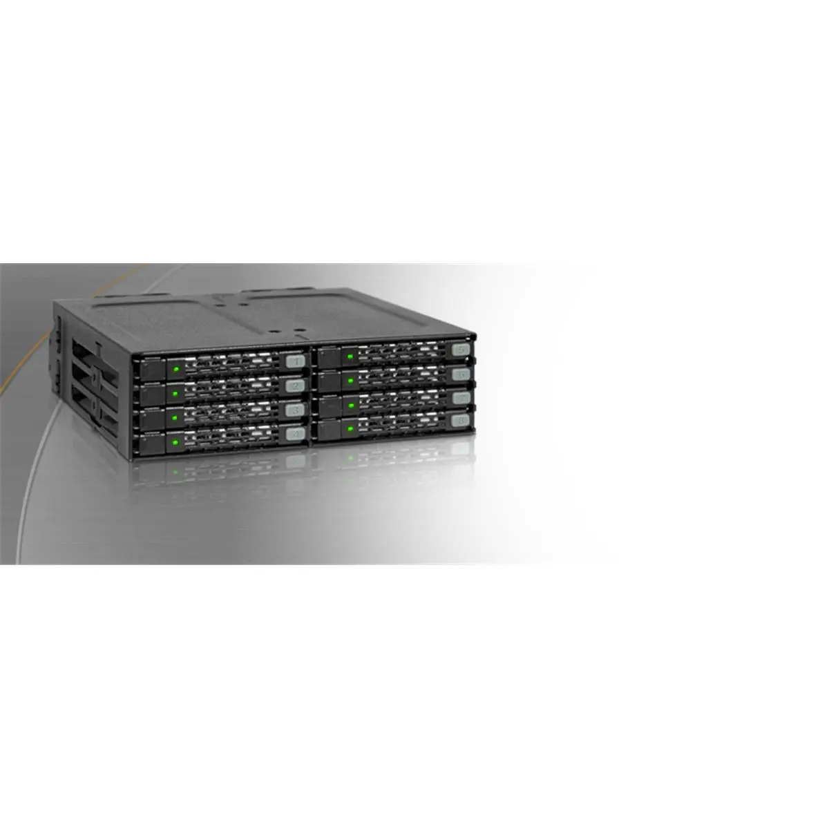 Icy Dock MB998SP-B 8-Bay 2.5" SATA External Data Storage HDD Mobile Rack