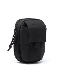 3V Gear MOLLE Tech Accessory Side Pouch - Tactical Pack Compatible, Metal Snaps, MOLLE Straps, Multi-Pockets for Men's Crossbody & Shoulder Luggage Bags
