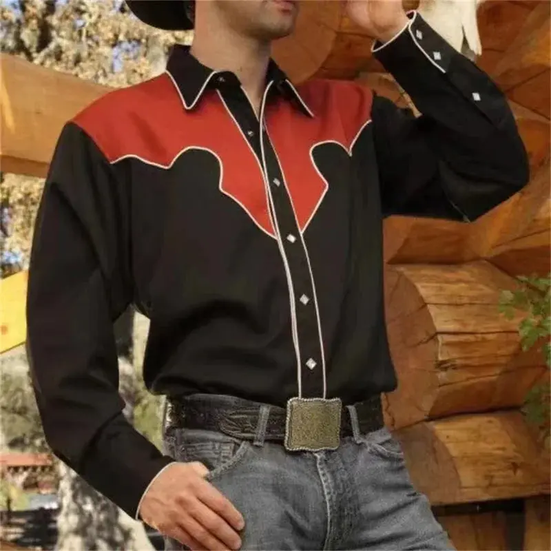 Men's Western Pearl Snap (Silk & Bamboo Fiber)