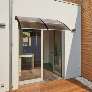 Outvita Window Awning Door Awning, Polycarbonate Cover Front Door Outdoor Patio Awning UV Protection Rain Snow Sun Protection Hollow Core Panel, High Quality ABS and Polycarbonate Material