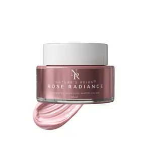 Nature's Reign Rose Radiance Moisturizer with Aloe & Hibiscus Hydrating Barrier Cream for All Skin Types Cold Weather Approved