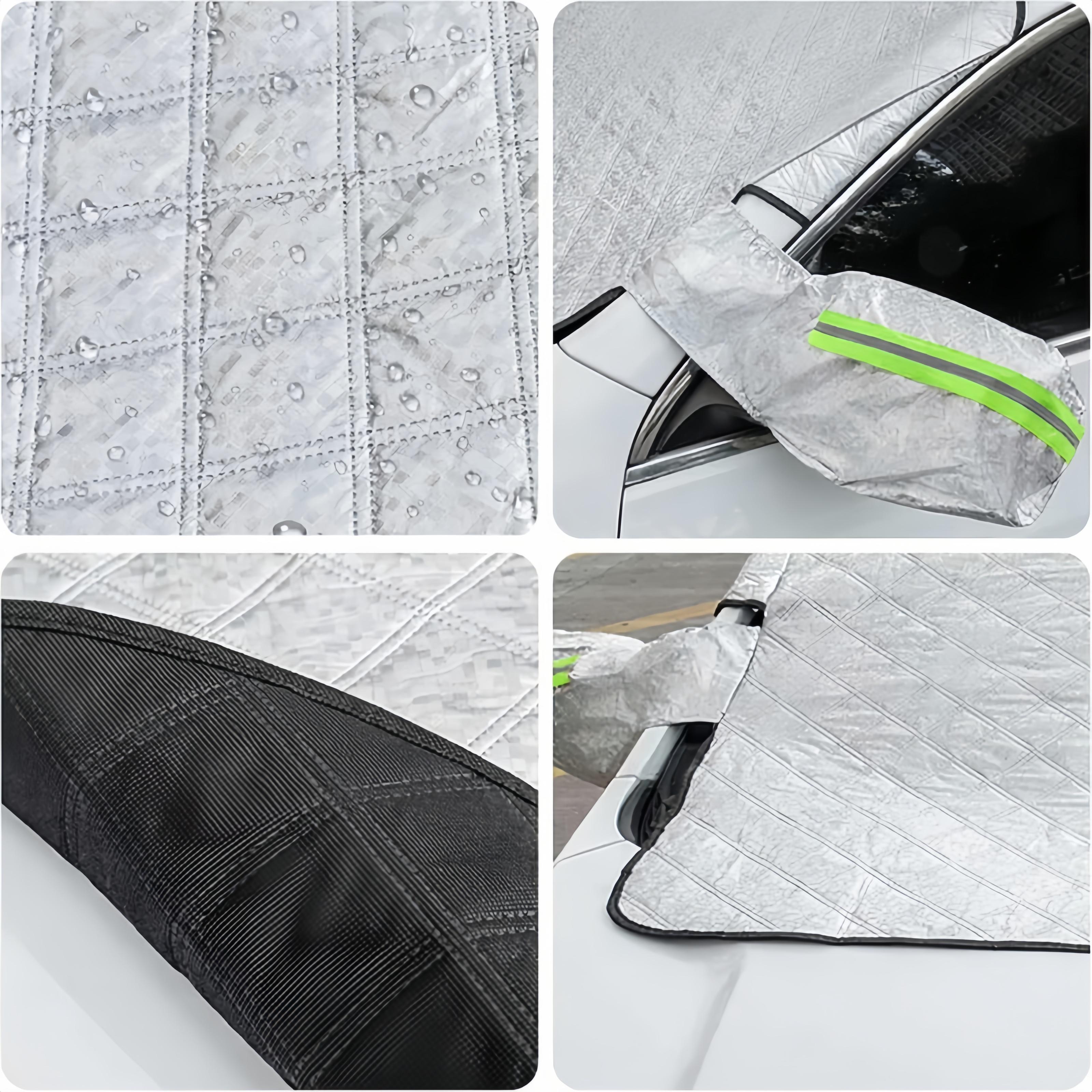 Car Windshield Sunshade, Anti-UV Snowproof Full Protection Double Sided Windscreen Cover, Sun Snow Ice Universal Shieldsfor Winter Weather Protection & Summer Sunshade