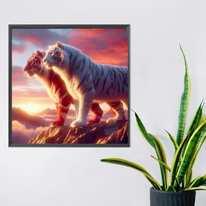 1pc Unframed 40x40cm DIY Diamond Painting Kit, 5D Mosaic Acrylic Round Diamonds, Full Drill Art Wall Decor, Easy to Assemble
