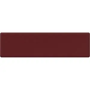 Anti  Nonslip Mat: Hard Floor Utility Mats for Garage, Patio and Kitchen - 20" x 72" x .5" - Leather Grain Cranberry