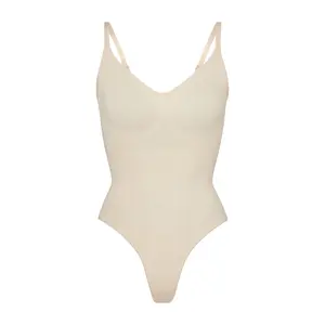 SEAMLESS SCULPT THONG BODYSUIT | SAND SEAMLESS SCULPT THONG BODYSUIT | SAND