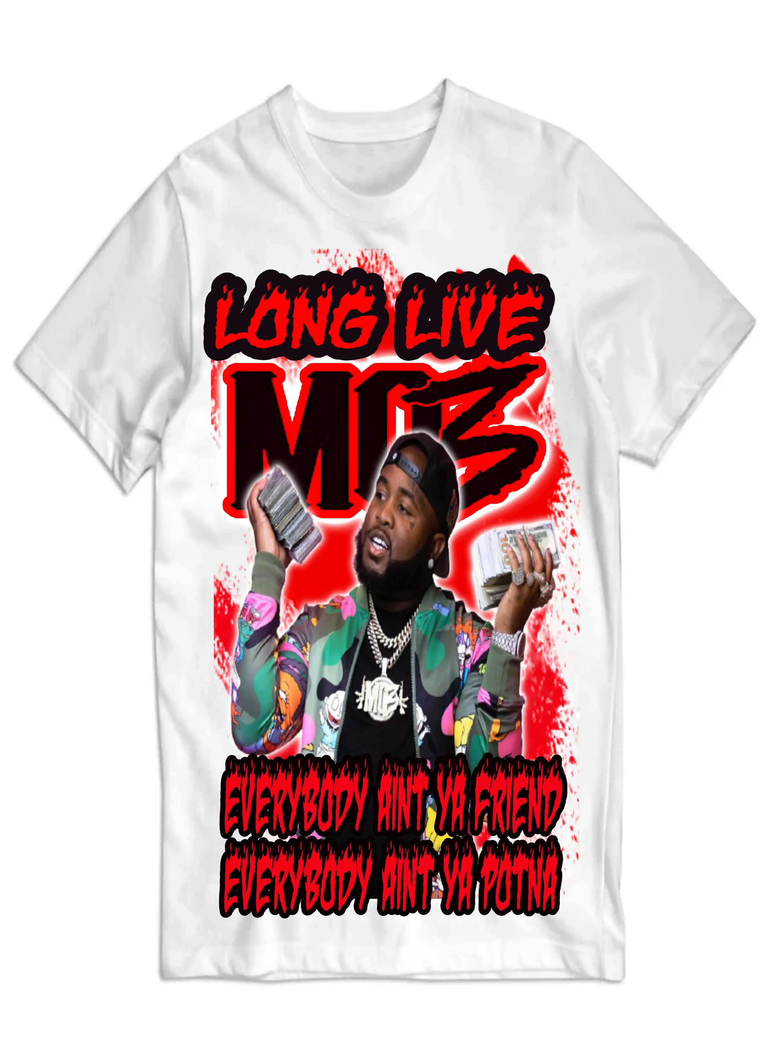 Long Live Mo3 tshirt Shortsleeve Streetwear Crewneck Menswear