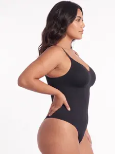 Classic Body Shaper Thong by CALIFLO | Seamless High-Compression Bodysuit