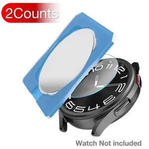 9H Tempered Glass Screen Protector with Alignment Tool, 2 Counts Screen Protective Film, Smart Watch Accessories for Samsung Galaxy Watch