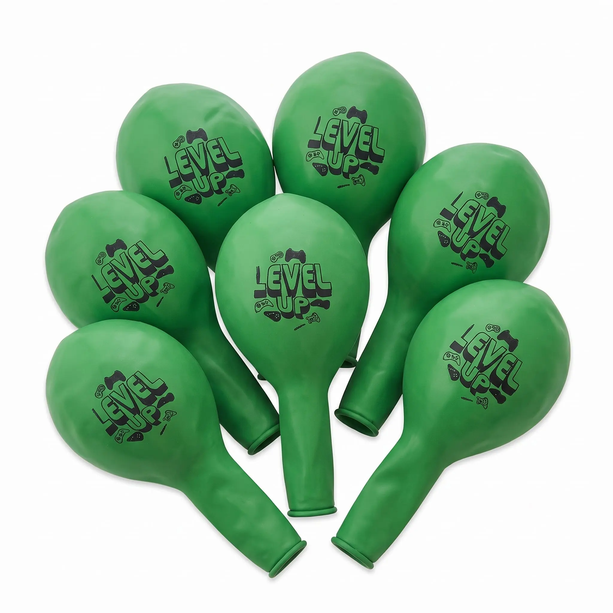 Level Up Gamer-Themed Latex Balloons, 12-Inch, 6-Pack