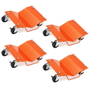 【GARVEE】Car Wheel Dolly, 6000 LBS Capacity Car Dolly Set of 4, Wheel Dollies with Security Lock for Moving Vehicles