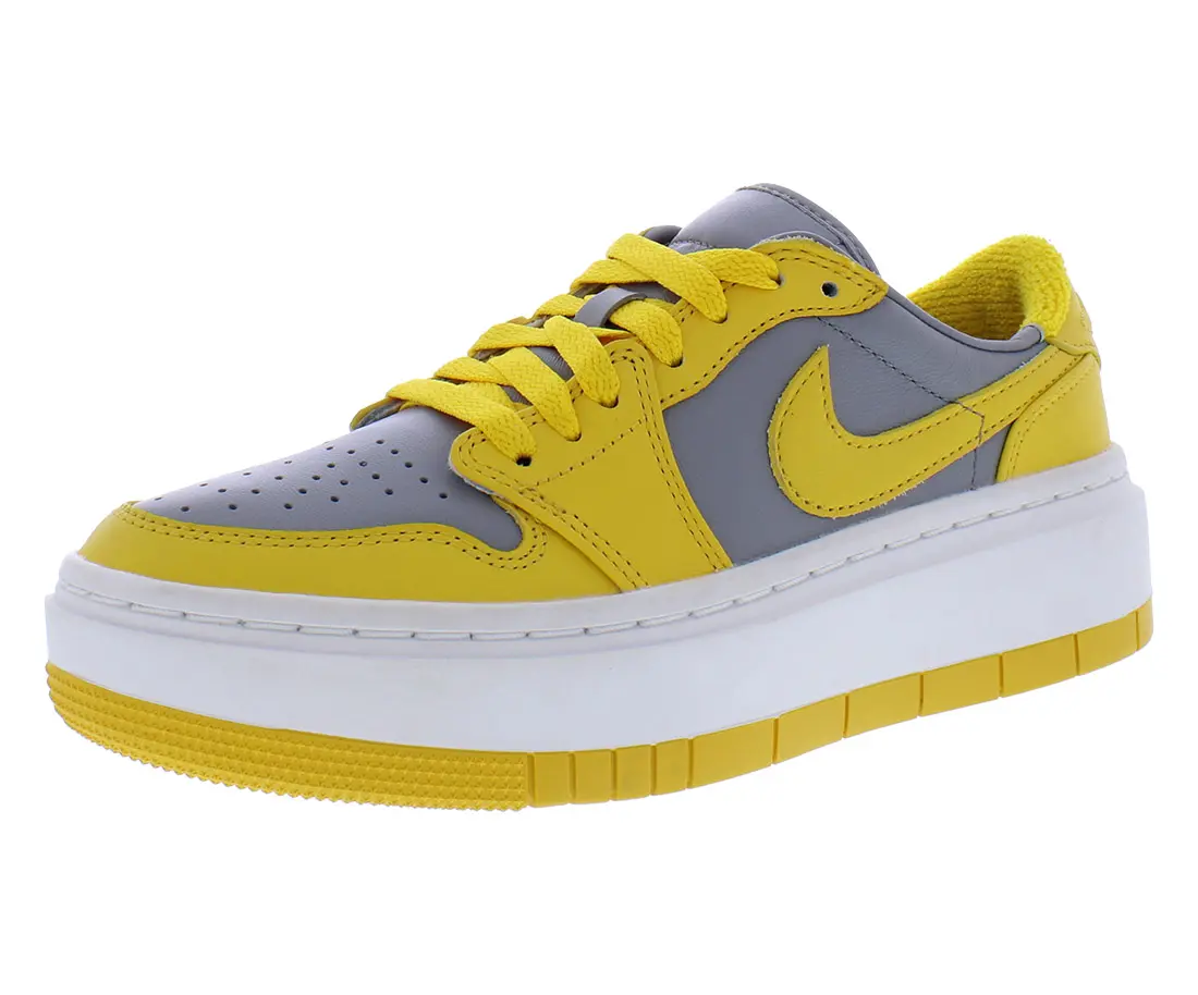 NIKE Women's Air Jordan 1 Elevate Low-Top Leather Sneaker, Casual Sports Trainer with a Platform Sole, Sports Shoes, Footwear