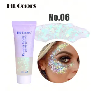Glitter Gel Mermaid Scale Face Body Lip Glitter Eyeshadow Holographic Sparkle Powder For Festivals, Parties, Stage Makeup Y2K Makeup