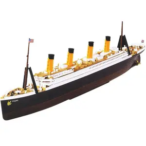 Titanic Model Kit - 1:1000 Scale - Pre-Colored Parts - No Paint or Glue Required - RMS Titanic - Easy Model Kit Assembly