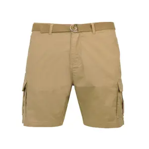 3-Pack Men's Cotton Stretch Ripstop Cargo Shorts With Belt