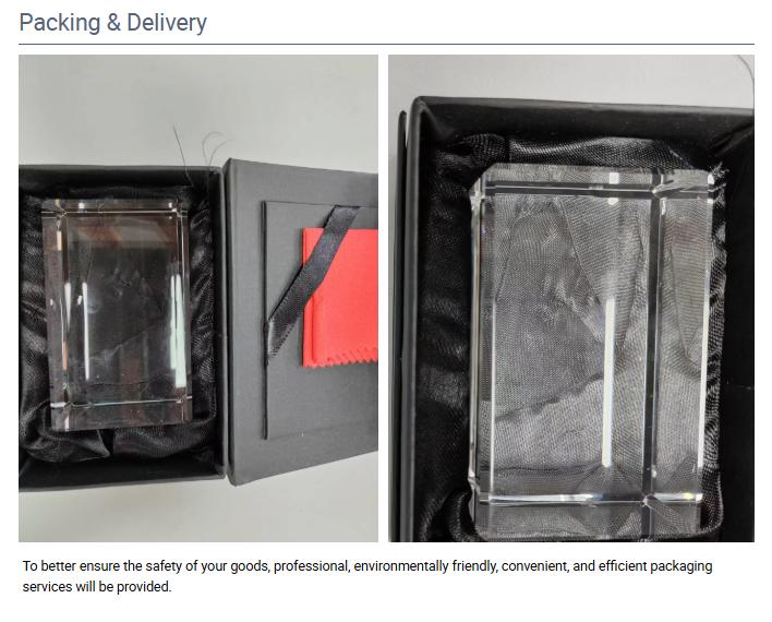 Customized 3D printing photo gift crystal