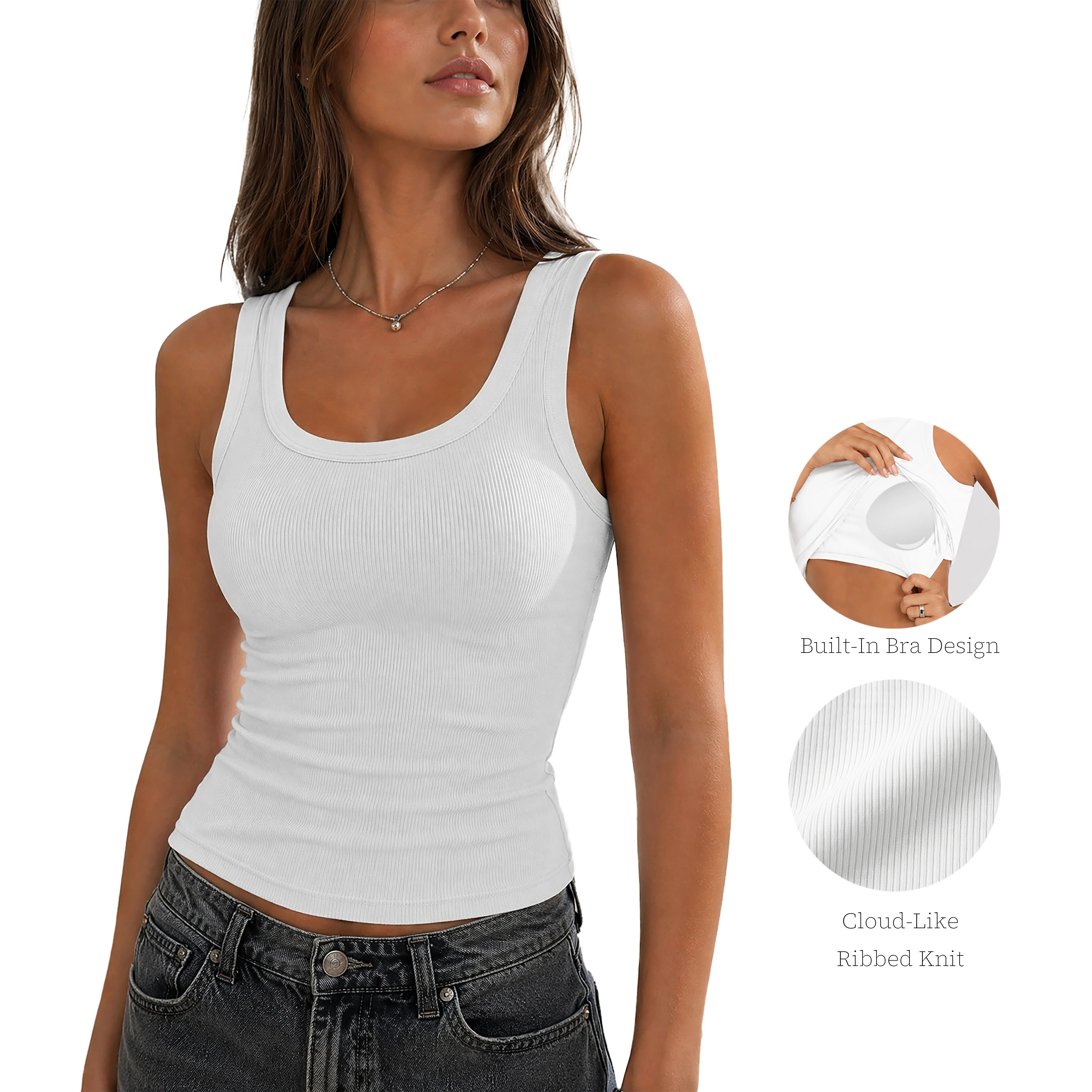 best white tank for women - TikTok Shop
