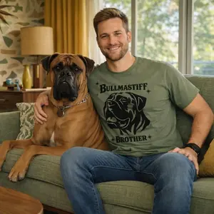 Bullmastiff Brother T-Shirt | Big Dog Lover Tee
