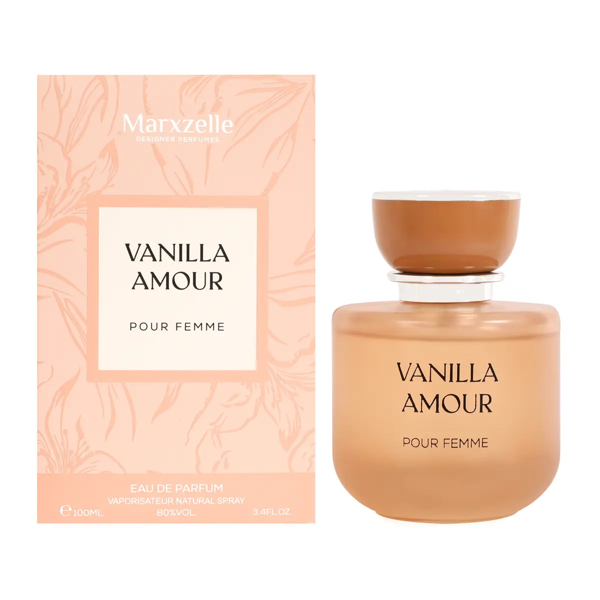 Vanilla Amour Eau De Parfum 100ml Sweet Warm Vanilla Perfume Long Lasting Soft Fragrance Spray for Women