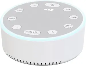【2026】Sound Machine with 6 Soothing Sleep Sounds for Adults/Baby/Kid,White Noise Machine, Auto-off Timer,Small Size & Portable Design for Bedroom, Office, Travel,Home