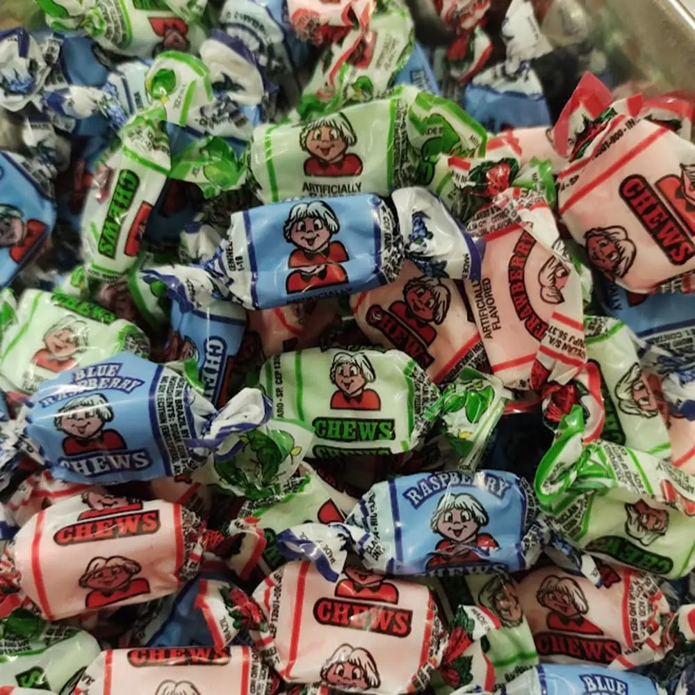 Fruit Chews Assortment - Flavors Including Blue Raspberry, Green Apple, Peach, Grape, Strawberry, Wild Cherry,