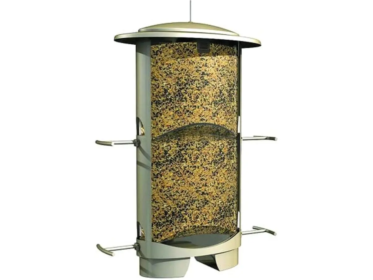 212 MAIN Squirrel-Proofed X-1 Metal Bird Feeder, 4.2 Lb Capacity, Holds Seed, Farm & Pet Supplies Feeding Tool