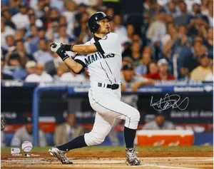 Ichiro Suzuki Seattle Mariners Autographed 16" x 20" White Swing Photograph - Fanatics Authentic Certified