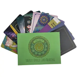 Taurus Zodiac Oracle Card Buffet Reading — Personalized 10-Card Spread, 10 Intuitively Drawn Oracle Cards with Meanings on Them