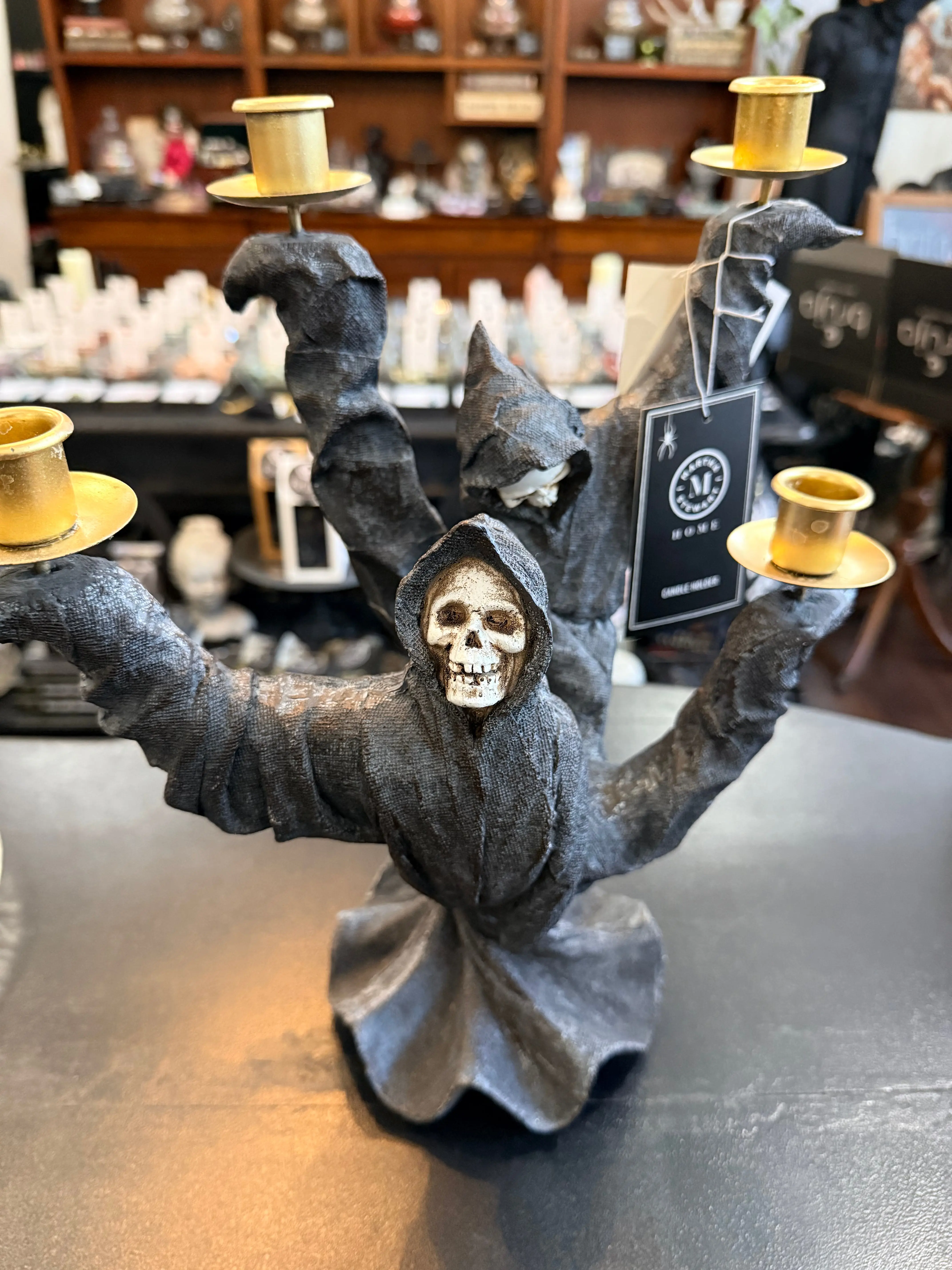Grim Reaper Five-Arm Candelabra