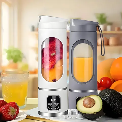 【SummerVibes】Digital Multimode Juicer Blender - Smart LED Display, Diet-Friendly，Leak Proof Design for Smoothies Liquid Diet, Shakes & Baby Food，Best Compact Blender for Home & Travel, Lemon Juicer，Fathers Day Gift，dealsforyoudays，Back To School