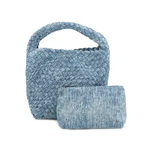 Woven Mini Bag, Denim