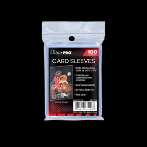 Ultra Pro Pack of 100 Clear Top Open Card Sleeves Protectors