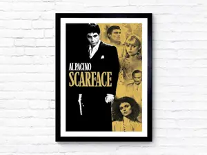 Scarface - 1983 - Movie Poster - Film Poster - Cinema Poster - No Frame