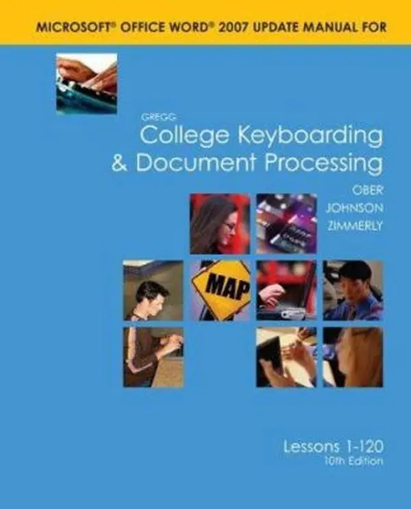 USED Book - Gregg College Keyboarding & Document Processing Microsoft Office Word 2007 Update Manual: Lesons 1-120 by Ober, Scot (Spiral-bound) - english