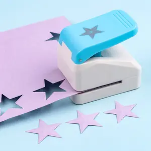 3D Star/Postage Stamp Embossing Punch; Paper Punches Tools for Scrapbooking Paper DIY Card Making Craft Tools and Supplies
